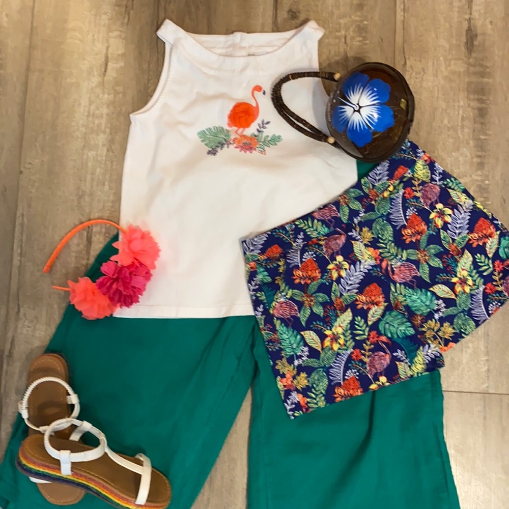 Tropical 🌴 Janie and jack set 🦩